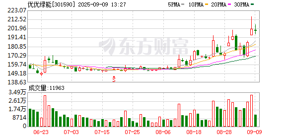 全国十大配资 优优绿能换手率39.64%，深股通龙虎榜上净卖出435.22万元